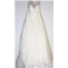 Image 1 : 98-STRAPLESS EMBROIDERED & BEADED GOWN W/TRAIN