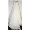 Image 2 : 98-STRAPLESS EMBROIDERED & BEADED GOWN W/TRAIN