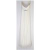 Image 1 : 108-STRAPLESS ELEGANT WHITE GOWN W/BEADED