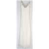 Image 2 : 108-STRAPLESS ELEGANT WHITE GOWN W/BEADED