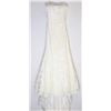 Image 1 : 111-STRAPLESS EMBROIDERED & LACE GOWN W/TRAIN