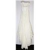 Image 2 : 111-STRAPLESS EMBROIDERED & LACE GOWN W/TRAIN
