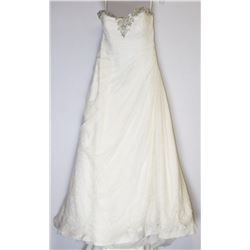 112-FULL LACE STRAPLESS BEADED TOP CORSET BACK