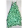 Image 2 : 120-GREEN GEMMED TOP RUFFLED SKIRT, CORSET BACK