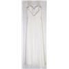 Image 2 : 123-WHITE LACE STRAP GOWN. SMALL SIZE UNKNOWN