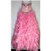 Image 2 : 126-LIGHT PINK BEADED BODICE W/RUFFLE SKIRT