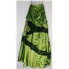 Image 2 : 131- PIECE GREEN BEADED STRAPLESS GOWN W/CORSET