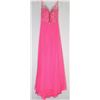 Image 1 : 141-HOT PINK BEADED BODICE,BACKLESS GOWN SIZE 9/10