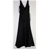 Image 2 : 142-BLACK SATIN GOWN SIZE 16