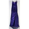 Image 2 : 147-PURPLE/BLUE W/MULTICOLOURED BEADED GOWN