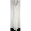 Image 2 : 149-BEADED STRAPS, ZIPPERED BACK WHITE GOWN