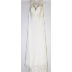 150-LACE COVERED BODICE W/TRAIN DRESS