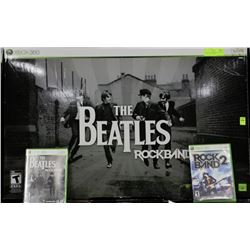 THE BEATLES ROCKBAND XBOX 360 LTD ED. STILL IN BOX