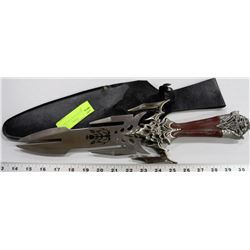 CHROME DECORATIVE FIGHTING SWORD