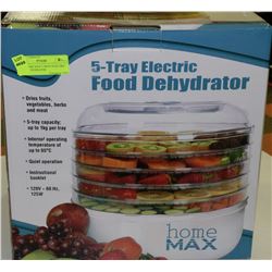 NEW HOME MAX 5 TRAY ELECTRIC FOOD DEHYDRATOR