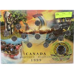 1999 CANADA MILLENIUM QUARTER COLLECTION SET