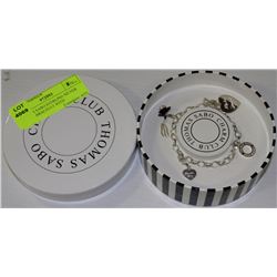 THOMAS SABO STERLING SILVER CHARM BRACELET WITH