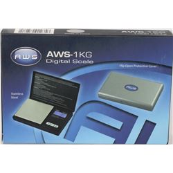 NEW AWS 1KG DIGITAL SCALE