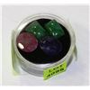 Image 1 : #32-NATURAL RUBY,EMERALD,SAPPHIRE 4PCS 30CT
