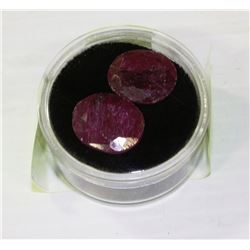 #25-NATURAL RUBY STONES 2PCS 27CT