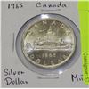 Image 1 : D-1965 MINT CANADIAN SILVER DOLLAR