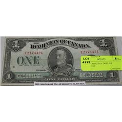 A-1923 CANADIAN DOLLAR BANKNOTE