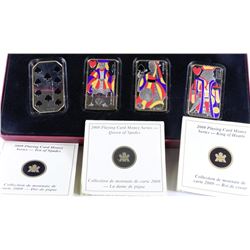 L.STERLING $15 PLAYING CARD MONEY SERIES SET OF 4