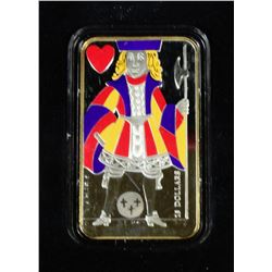 I.2008 PLAYING CARD MONEY $15 STERLING JACK OF