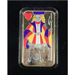 I.2008 PLAYING CARD MONEY $15 STERLING JACK OF