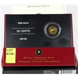 J.2006 1/25 OZ GOLD COIN COWBOY