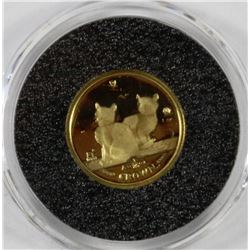 HH.2003 ISLE OF MAN 1/25 OZ GOLD COIN