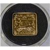 Image 1 : JJJ.2006 CANADA  $3 SQUARE GOLD PLATED SILVER