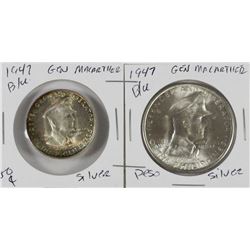 Z.1947 GENERAL ARTHUR PESO AND 50C CENTAVOS