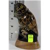 Image 1 : NEW HAND CARVED BUFFALO HORN, OWL