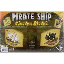 NEW PIRATE SHIP WOODEN MODEL, 85 REAL WOOD