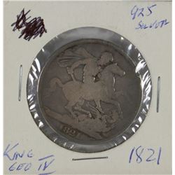 FF.1821 GREAT BRITIAN SILVER CROWN