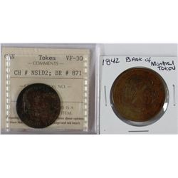 FFF.1842 BANK OF MONTREAL TOKEN&1832 NOVA SCOTIA