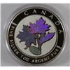 Image 1 : 2003 1OZ HOLOGRAM SILVER MAPLE LEAF $5 COIN