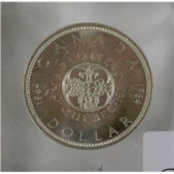 ZZ.1964 ENCASED CANADA SILVER DOLLAR