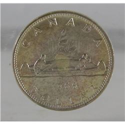 AAA.1966 ENCASED CANADA SILVER DOLLAR