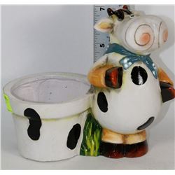 8" MINI COW PLANTER