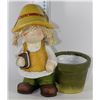 Image 1 : 10 INCH SCARECROW PLANTER