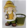 Image 1 : 10 INCH SCARECROW PLANTER