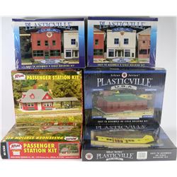 FLAT OF 6 PASSENGER STATION / BUILDING KITS
