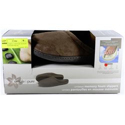 UNISEX SIMPLE AND PURE MEMORY FOAM SLIPPERS SIZE M