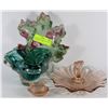 Image 1 : COLLECTION OF ART GLASS, PINK DEPRESSION GLASS &