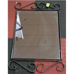 DECORATIVE IRON MIRROR