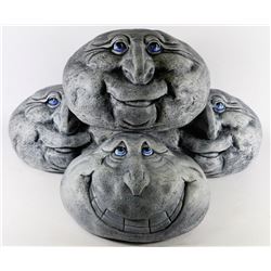 7"W X 4"H STONY FACE FLOWER BED DÉCOR