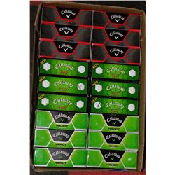 FLAT OF CALLAWAY HX HOT BITE RECLAIMED GOLF BALLS