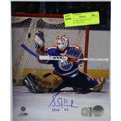 GRANT FUHR SIGNED 8" X 10" PICTURE WITH COA